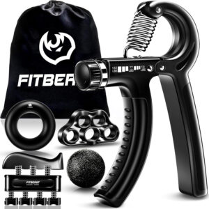 Multi-Grip 5 in 1 Grip Strengthener Kit Adjustable Forearm & Hand Exerciser Set