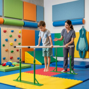 Adjustable Medical Parallel Bars Professional Physical Therapy & Rehabilitation Station