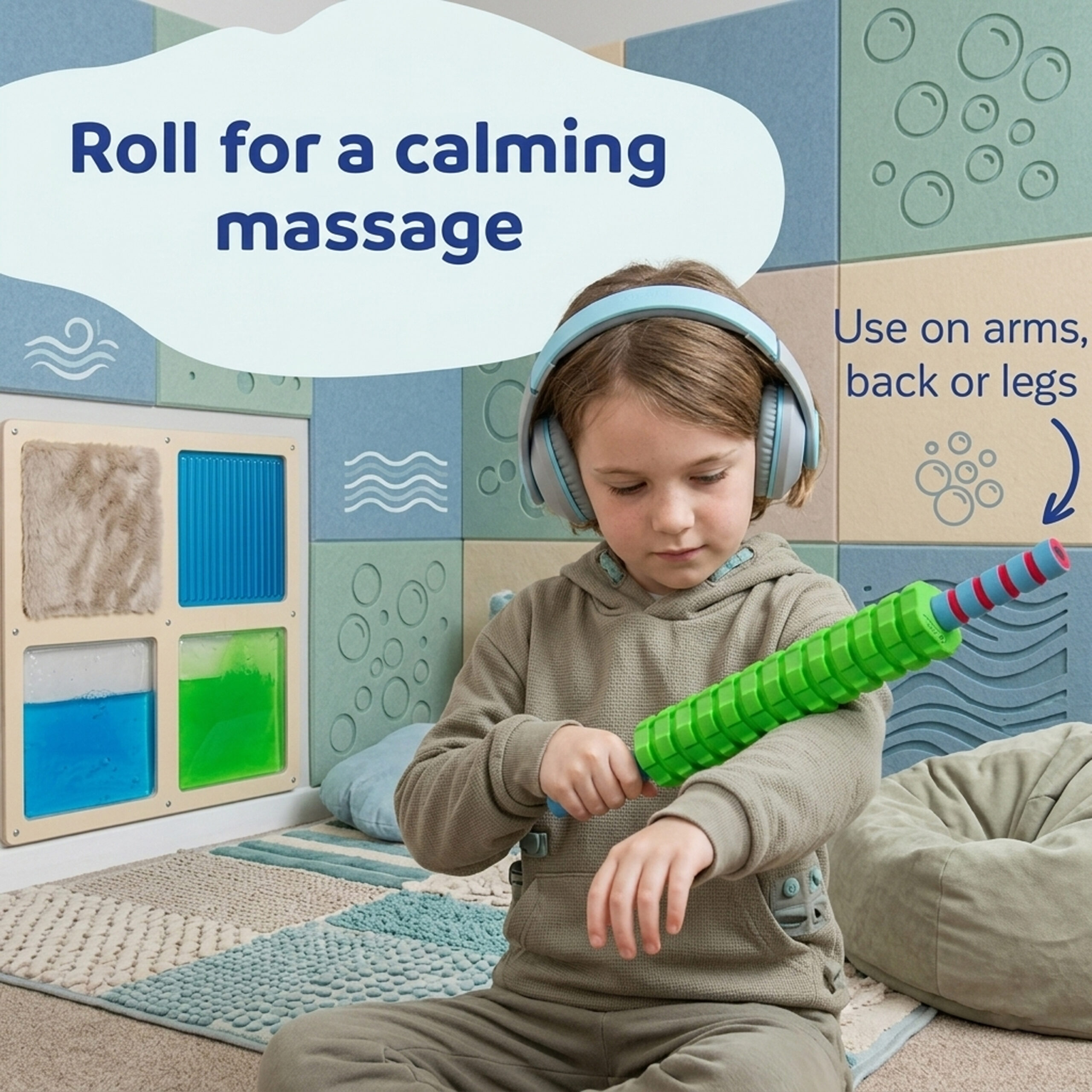 Premium 3-in-1 Foam Roller Set Complete Muscle Recovery & Deep Tissue Massage Kit - Image 3