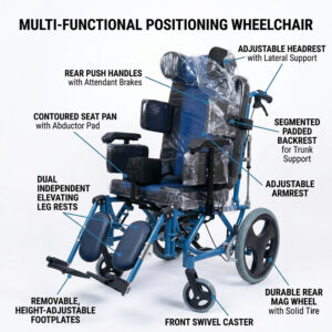 CP Chair KY 958LC-36/46 | Multi-Functional Positioning Wheelchair