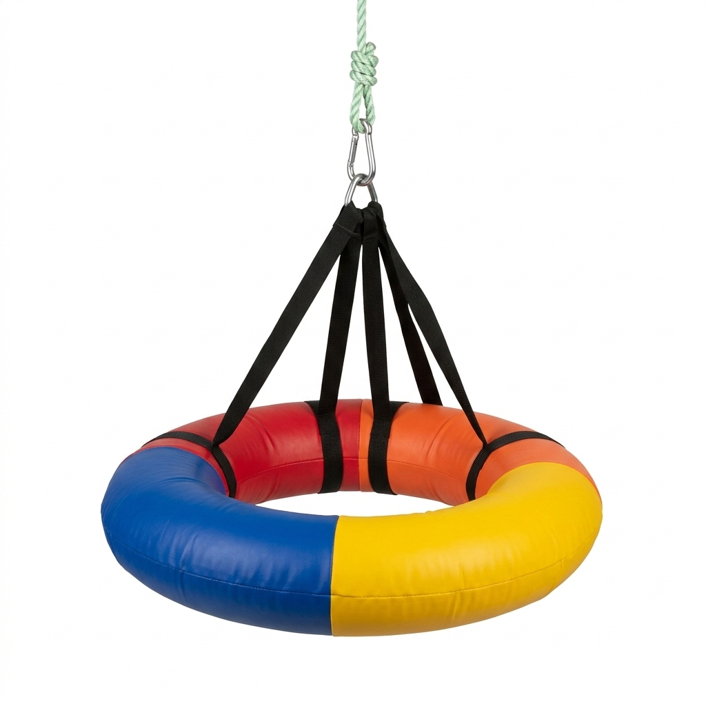Premium Padded Sensory Donut Swing - Indoor/Outdoor Therapy Swing for Kids - Image 3