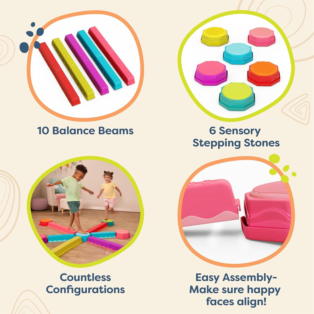 Premium Sensory Balance Beams for Kids' Physical Development, Coordination, and Indoor/Outdoor Play - Image 3