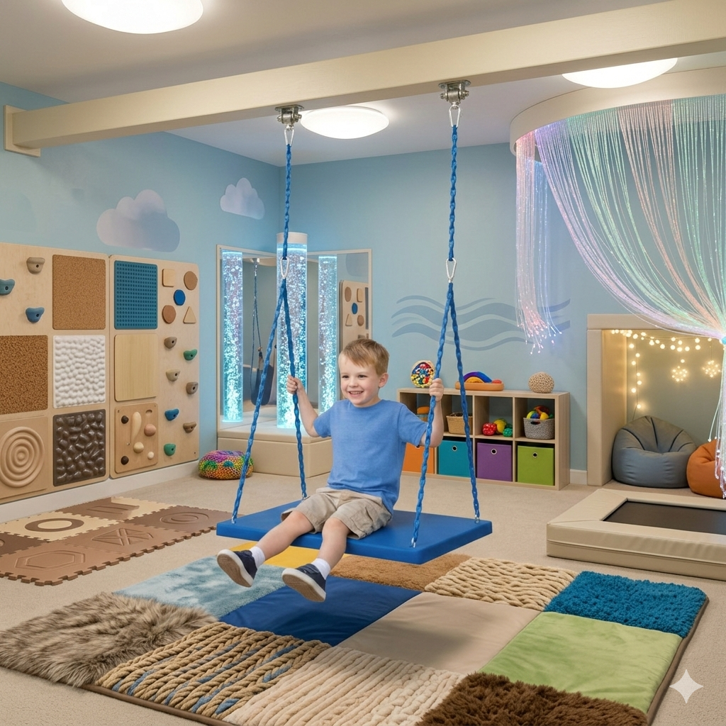 Premium Heavy-Duty Platform Swing with Protective Coated Chains