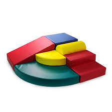 Toddler Soft Play Foam Climbing Blocks 5-Piece Interactive Gym Set